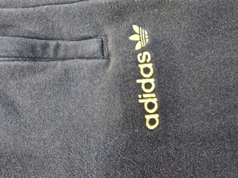 Adidas Originals Santiago Trefoil Embroidered Logo Sweatpants in Black